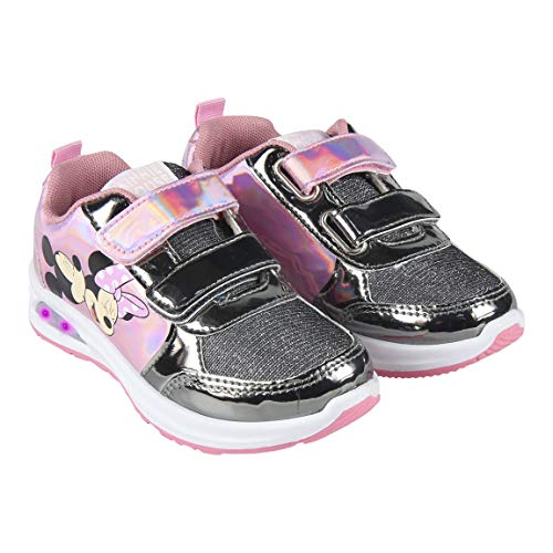 CERDÁ LIFE'S LITTLE MOMENTS Cerdá-Zapatilla con Luces Minnie Mouse de Color Rosa, Niñas, 27 EU