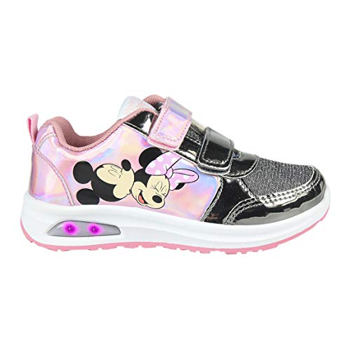 CERDÁ LIFE'S LITTLE MOMENTS Cerdá-Zapatilla con Luces Minnie Mouse de Color Rosa, Niñas, 27 EU