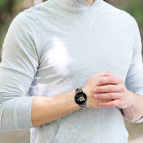 Chainfo Correas Reloj Lona Compatible con Garmin Vivoactive 4 | para Hombre y Mujer (22mm, 4-Pack H)