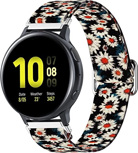 Chainfo Correas Reloj Lona Compatible con Garmin Vivoactive 4 | para Hombre y Mujer (22mm, 4-Pack H)