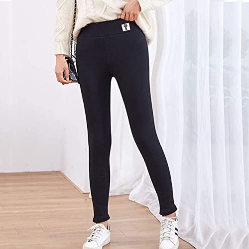 CheChury Leggins para Mujer Mallas de Deporte Cálido Invierno Térmico Leggings Pantalones Winter Thick Warm Fleece Lined Pantalones Deportivos Elásticos Cintura Alta para Reducir Vientre