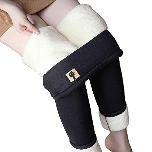 CheChury Leggins para Mujer Mallas de Deporte Cálido Invierno Térmico Leggings Pantalones Winter Thick Warm Fleece Lined Pantalones Deportivos Elásticos Cintura Alta para Reducir Vientre