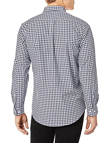 Chef Works Camisa de Vestir a Cuadros para Hombre, Cuadros Azul Marino y Blanco, S