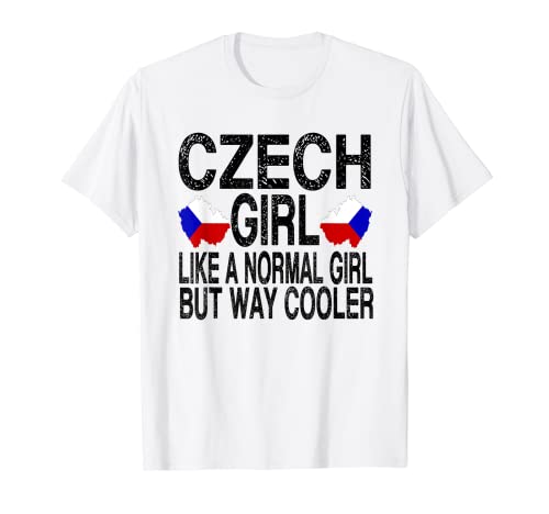 Chica Checa - Bandera de la República Checa Camiseta