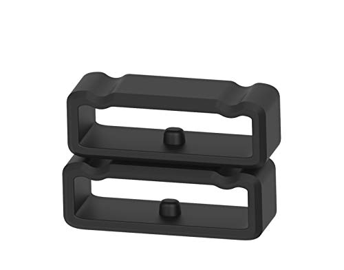 Chofit para Suunto Spartan Sport Muñequera HR Baro silicona Keeper Locking cierres compatible para Suunto Spartan Sport muñeca HR Baro/Suunto 9 Baro/Suunto Spartan Ultra Negro (Paquete de 6)