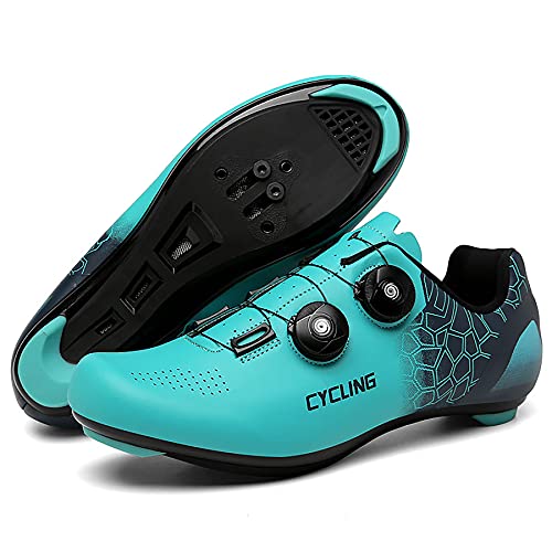 Churlin Zapatillas De Ciclismo De Carretera Y Montaña Hombre Mujer Calzado de Ciclismo y Senderismo MTB Transpirable Profesionales Compatibles con SPD