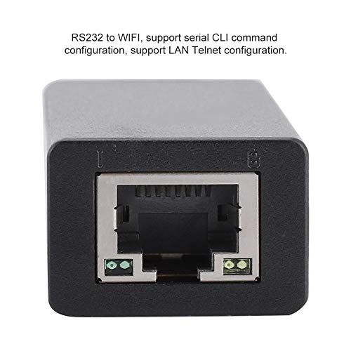 ciciglow Servidor en Serie WiFi, Lfin-EW10a a WiFi Ethernet RS232 Inalámbrico, RS232 a WiFi, Admite Firmware de Actualización Remota, Admite Modo de Transmisión de Cifrado Común