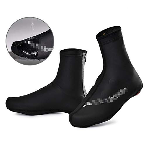 Ciclismo Overshoes Protector Anti-deslizamiento Cubiertas para zapatos Reutilizable Bicicleta al aire libre MTB Zapatos de ciclismo Cubierta de lluvia Impermeable 320 ( Color : Black , Size : Medium )