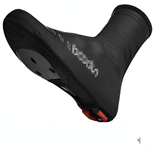 Ciclismo Overshoes Protector Anti-deslizamiento Cubiertas para zapatos Reutilizable Bicicleta al aire libre MTB Zapatos de ciclismo Cubierta de lluvia Impermeable 320 ( Color : Black , Size : Medium )