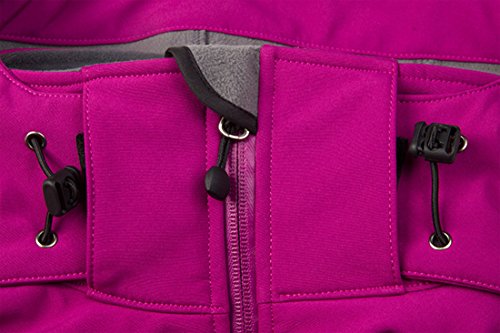 CIKRILAN Mujer Chaqueta Softshell Resistente al agua chaqueta al aire libre Ladies Deportes Camping Escalada de senderismo Coat (x-large, Morado)