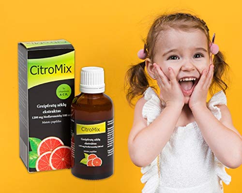 CitroMix Extracto de semilla de pomelo 50ml líquido muy alto en bioflavonoides y vitamina C natural