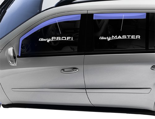 ClimAir 3708 Dark Deflectores de aire Negro compatible con Ford Focus Berlina/5 puertas/Station 2011-2018