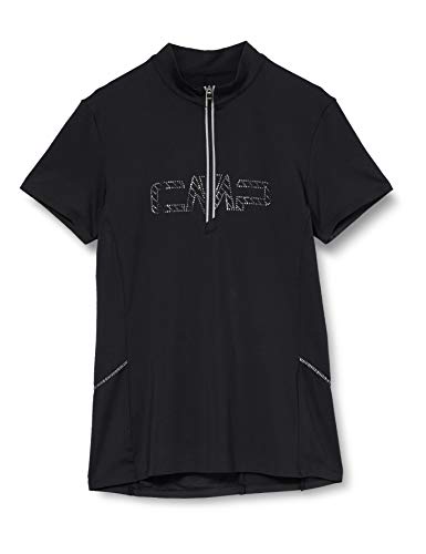 CMP Bike T-Shirt mit Logo 30C7916 Camiseta, Mujer, Negro, 40