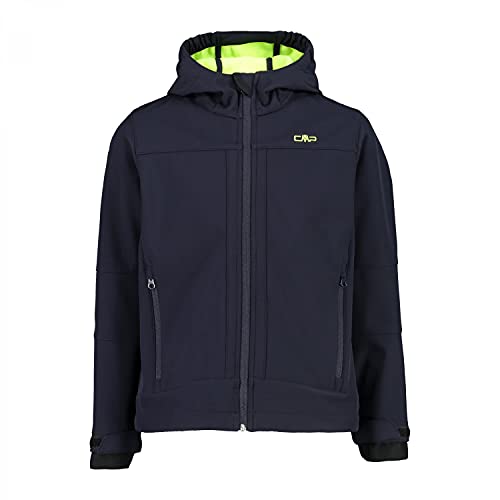 CMP Chaqueta softshell con tecnología ClimaProtect WP 7.000 para niño, B.blue-yellow fluorescente, 116 (3A00094)