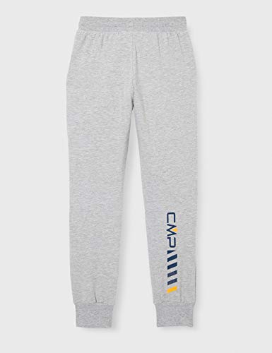 CMP Stretch Jogginghose mit Logo 30D8204 Pantalones, Grigio Mel, 140 para Niños