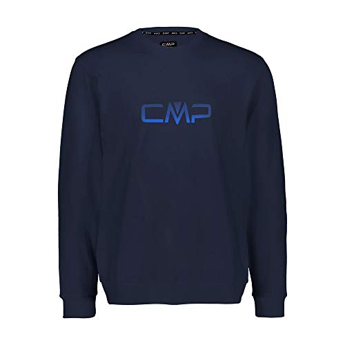 CMP Sweatshirt mit Logo 30D6577 Sudadera, Hombre, Azul Marino, 48
