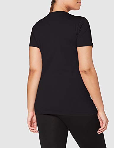 CMP T-Shirt Einfarbig 100% Baumwolle mit Logo 30D6406P Camiseta, Mujer, Negro, 42