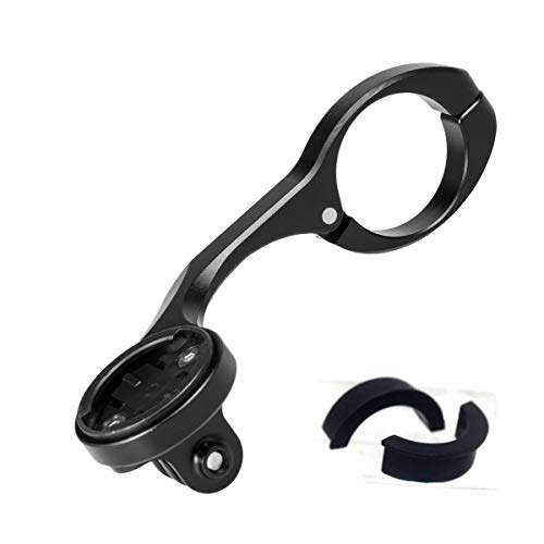 CNC Bicicleta Soporte Manillar de GPS, Fuera de Frente Computadora Montaje del Manillar Bici para Garmin Edge 200,500,510,800,810,1000,Negro