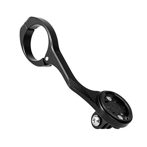 CNC Bicicleta Soporte Manillar de GPS, Fuera de Frente Computadora Montaje del Manillar Bici para Garmin Edge 200,500,510,800,810,1000,Negro