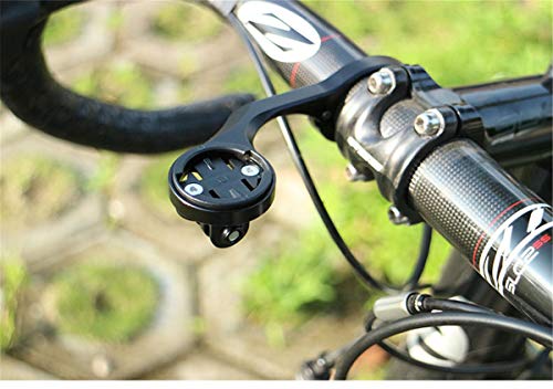 CNC Bicicleta Soporte Manillar de GPS, Fuera de Frente Computadora Montaje del Manillar Bici para Garmin Edge 200,500,510,800,810,1000,Negro