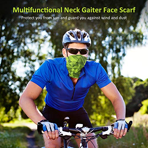 Cocoda Braga Cuello Unisex, Elástica Multifunción Bandana Ciclismo para Moto Transpirable Protección UV, Mascarillas Deportiva Hombre Mujer para Senderismo Correr Aire Libre Pesca (2 Piezas)