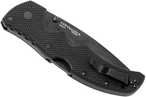 Cold Steel Navaja 27BS Recon 1 con Hoja de Acero S35VN de 10,2 cm y empuñadra de G10 Negra