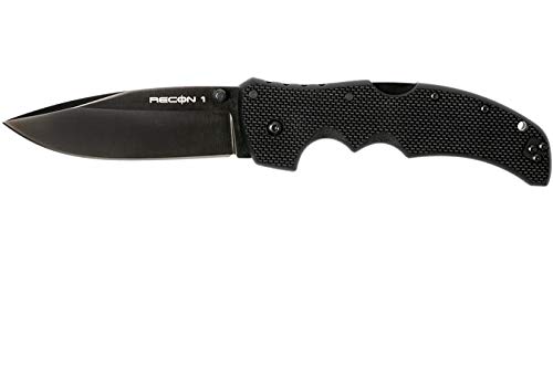 Cold Steel Navaja 27BS Recon 1 con Hoja de Acero S35VN de 10,2 cm y empuñadra de G10 Negra