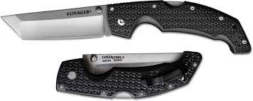 Cold Steel Navaja 27BT Recon 1 Tanto con Hoja de Acero AUS10A de 10,2 cm y empuñadura de G10 Negra