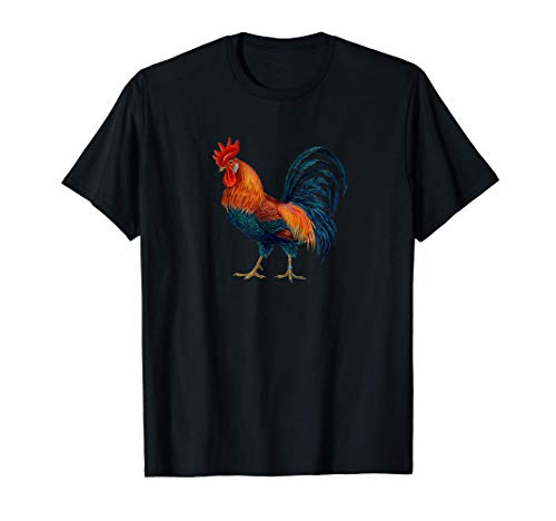 Colorful Rooster Camiseta