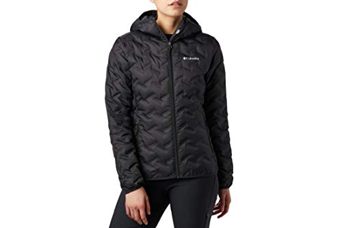 Columbia Delta Ridge Down Hooded , Chaqueta de plumas con capucha Mujer, Negro (BLACK), XL