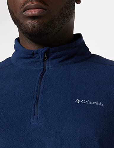 Columbia Klamath Range II Half Zip, Forro polar con media cremallera Hombre, Azul (Collegiate Navy Solid), M