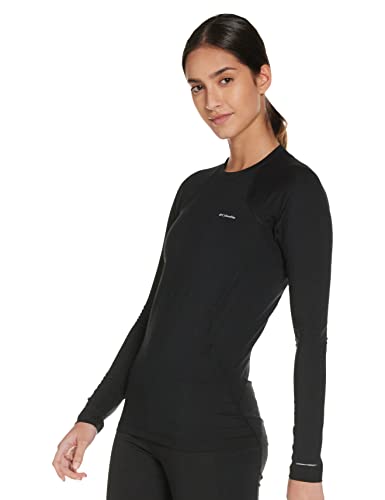 Columbia Midweight Stretch Long Sleeve Top Camiseta térmica de Manga Larga, Mujer, Black, M