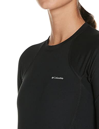 Columbia Midweight Stretch Long Sleeve Top Camiseta térmica de Manga Larga, Mujer, Black, M