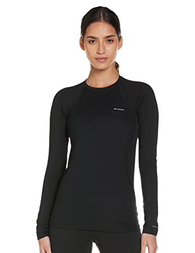 Columbia Midweight Stretch Long Sleeve Top Camiseta térmica de Manga Larga, Mujer, Black, M