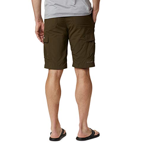 Columbia Silver Ridge II, Pantalones cortos cargo, Hombre, Verde (Olive Green), Talla W32/L10