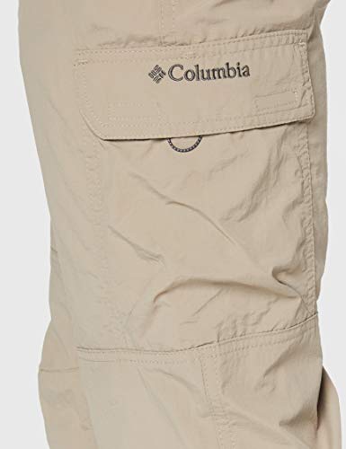 Columbia Silver Ridge II Pantalones de Senderismo Cargo, Hombre, Tusk, 38 34