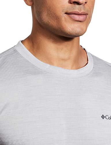 Columbia Zero Rules, Camiseta de manga corta, Hombre, Gris (Columbia Grey Heather), Talla XXL