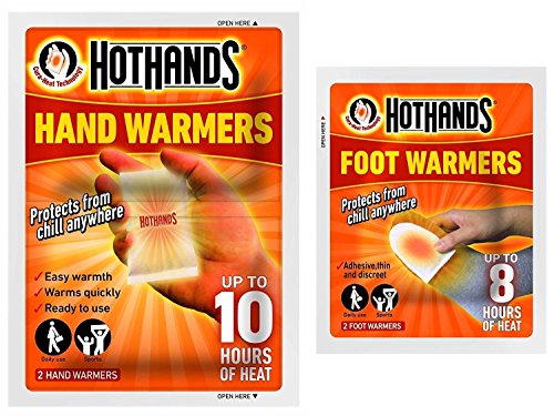 Combination Pack -Hot Hands Hand Warmers and Foot Warmers 6 Pairs of each