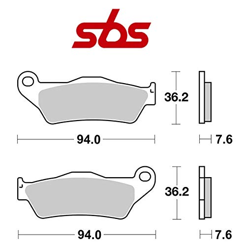 Compatible con GILERA Nexus/Nexus E3 / Nexus SP E3 500 2003-2012 PASTIGLIA Freno anteriore Pastillas DE Freno SBS 151HF CERÁMICO