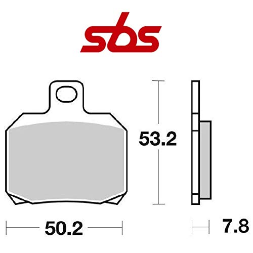 Compatible con GILERA Nexus/Nexus E3/Nexus SP E3 500 2003-2012 pastiglia Freno posteriore Pastillas DE Freno SBS 730HF CERÁMICO