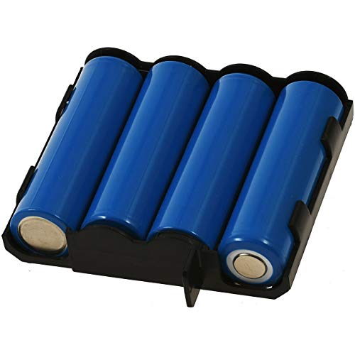 Compex 941210- Batería De Recambio, Azul + 6260760 Electrodos Easysnap Performance, 5 X 5 cm, Pack de 4