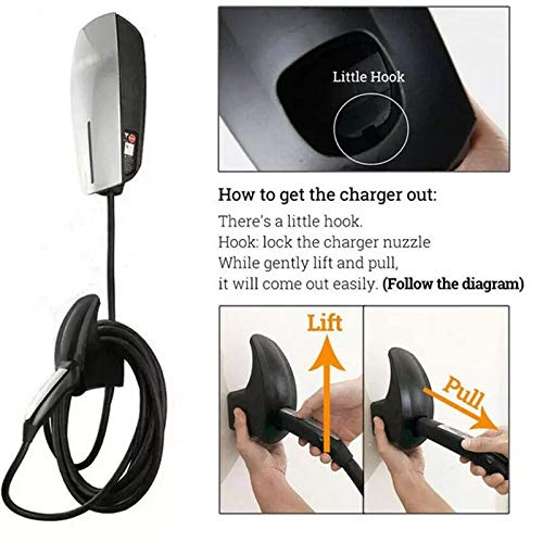 Conexión de Pared de Cable de Carga para Organizador, Compatible con Tesla Model X/Model S/Model Y/Model 3 - Accesorios de Protección para Tesla Charger (Negro)