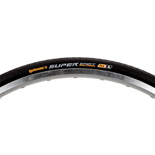 Continental Supersport Plus 700 x 23C - Cubierta de ciclismo, color negro