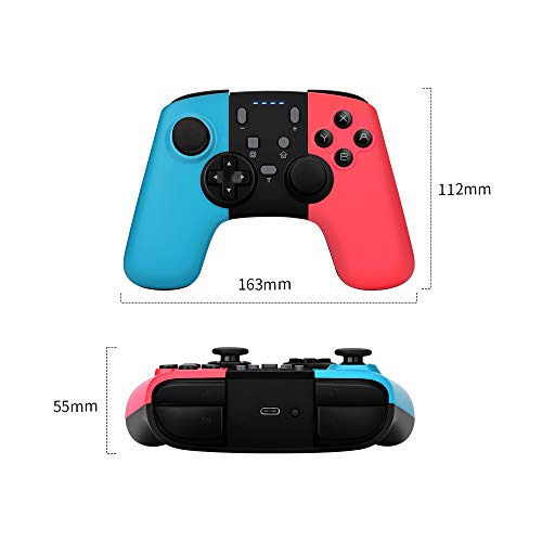 Controlador para Switch, Stoga Wireless Switch Pro Controller con batería Recargable, Joystick para Switch con 6 Ejes Turbo Dual Shock Gyro Eje