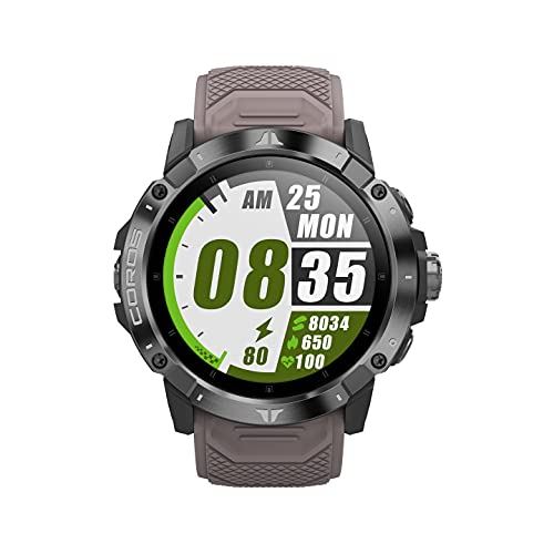 COROS VERTIX 2 GPS Adventure Watch con Mapa Offline Global, GPS de Doble frecuencia, Revestimiento de Diamante de Cristal de Zafiro y Bisel de Titanio, BLE, Strava y TrainingPeaks-Obsidian