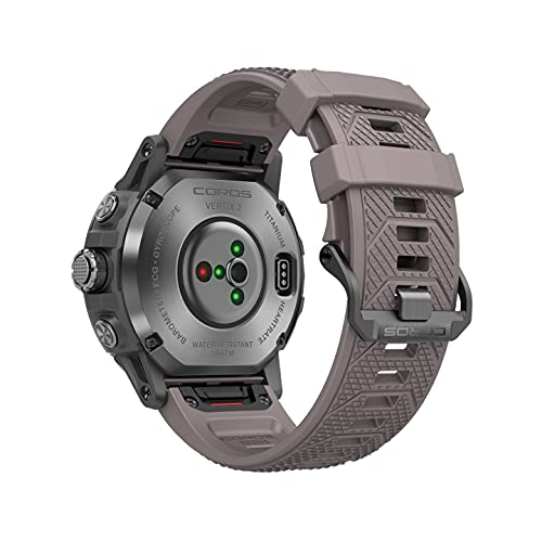 COROS VERTIX 2 GPS Adventure Watch con Mapa Offline Global, GPS de Doble frecuencia, Revestimiento de Diamante de Cristal de Zafiro y Bisel de Titanio, BLE, Strava y TrainingPeaks-Obsidian