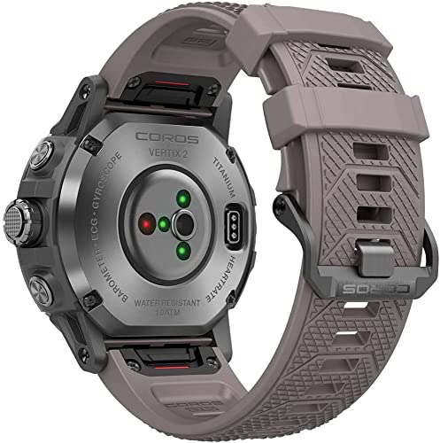 COROS VERTIX 2 GPS Adventure Watch con mapa offline global, GPS de doble frecuencia, revestimiento de diamante de cristal de zafiro y bisel de titanio, BLE, Strava y TrainingPeaks-OBSIDIAN