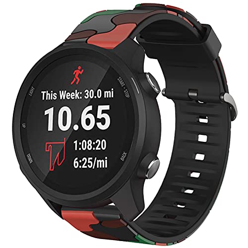 Correa Compatible con Garmin Vívoactive 3/Venu/Venu Sq/Forerunner 645 Music/245 Music/Amazfit GTS/GTS 2/GTS 2 Mini/GTS 2e/Huawei Watch GT2 42mm Correa de Silicona, 20mm Deportiva Correas para Relojes