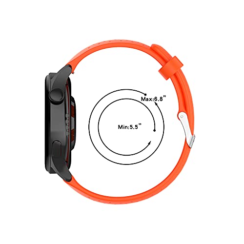 Correa de Reloj de Silicona Suave Compatible con Garmin Forerunner 158 / Forerunner 55, Repuesto Ideal (Pattern 7)