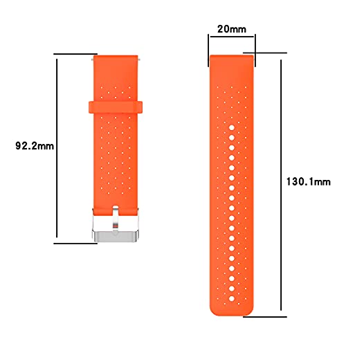 Correa de Reloj de Silicona Suave Compatible con Garmin Forerunner 158 / Forerunner 55, Repuesto Ideal (Pattern 7)